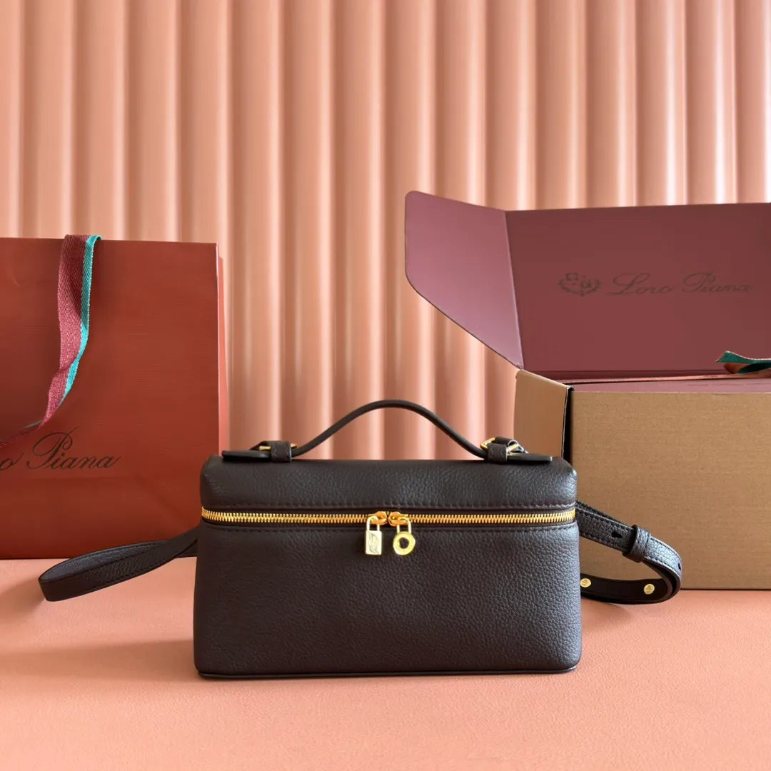 💋💋💋【Original leather configuration counter complete package】 𝐋𝐨𝐫𝐨 𝐏𝐢𝐚𝐧@ Extra pocket L19 series handbag/crossbody bag📦